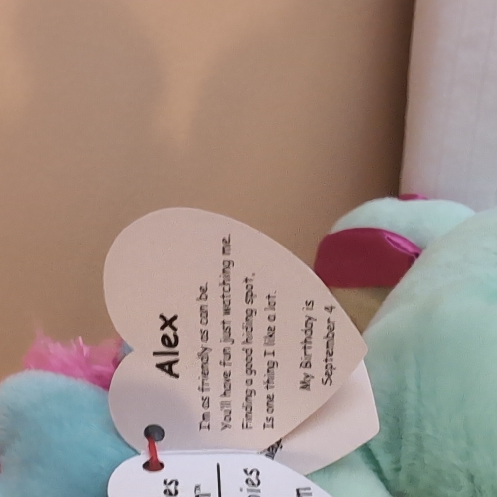 NWT Ty Beanie Bellies Mint Plush Toy Alex - Picture 3 of 9